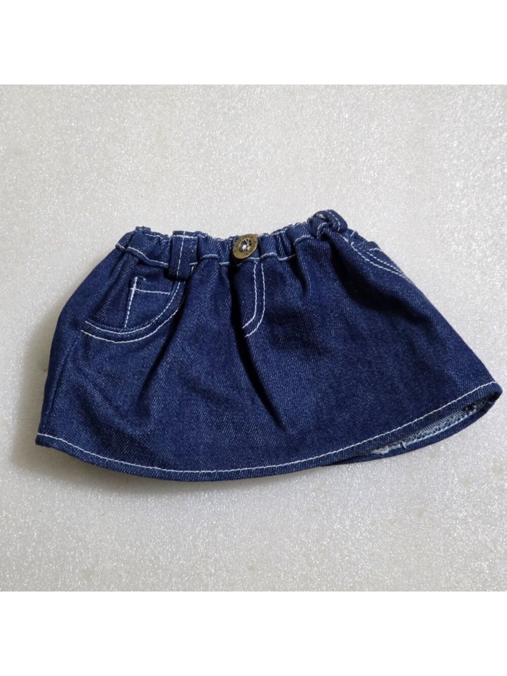 Build-a-Bear‎ Dark Blue Denim Jean Skirt w/ tail hole